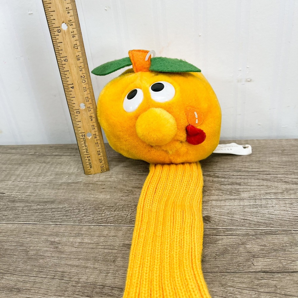 Vintage Masters Sports Co Orange Fruit Plush Golf Club Head Cover Novelty Derpy - Picture 11 of 11